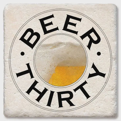 Beer Thirty Ceramic Coaster