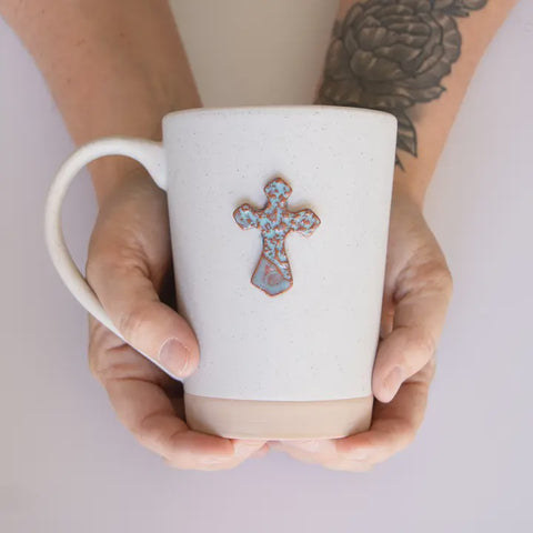 Cabin Style Jumbo Cross Mug 16oz