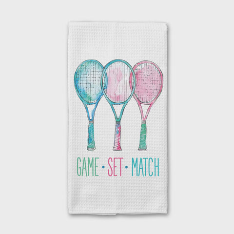 Game Set Match Tennis Tea Towel