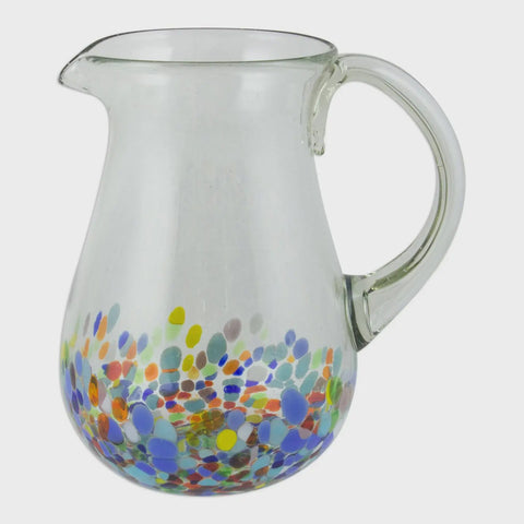 Confetti Festival Blown Glass Pitcher