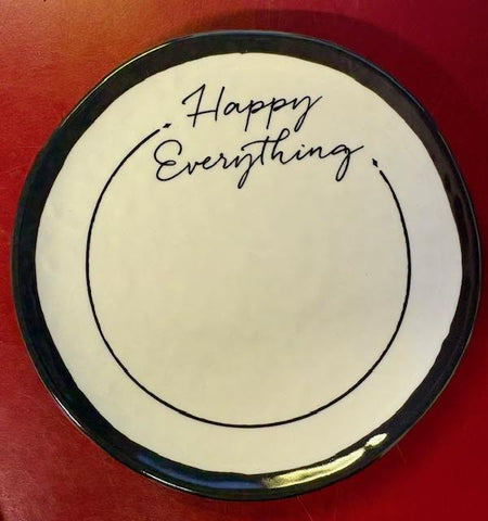 Happy Everything Round Trinket Tray