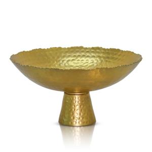 Hammered Gold Bowl With Base