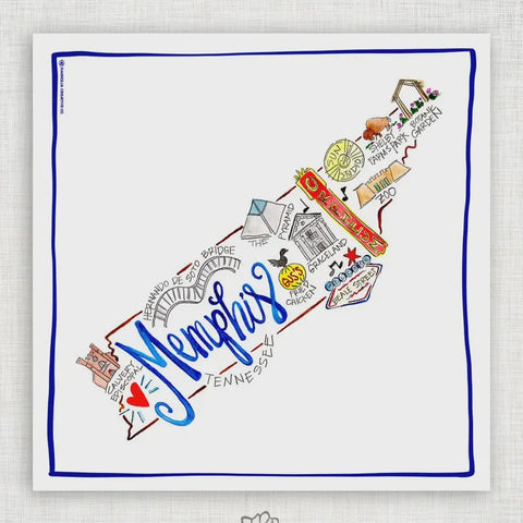 Watercolor Memphis Kitchen Towel