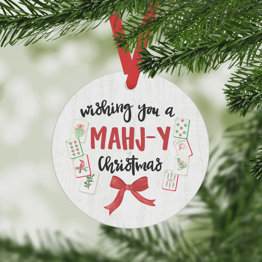 3" Mahjong Christmas Ornament
