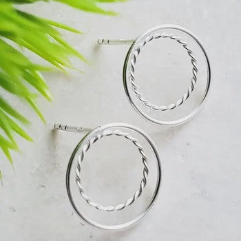 Double Circle Studs