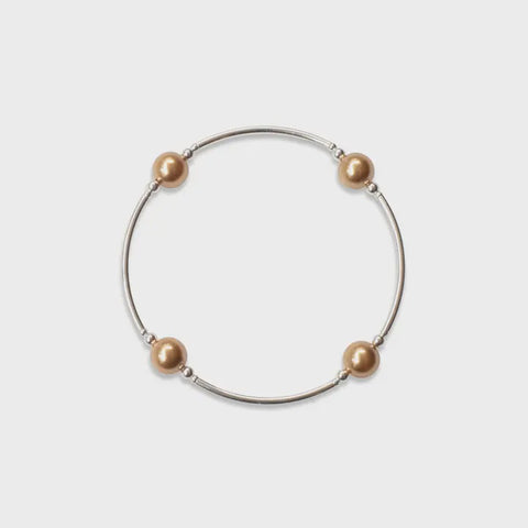 8mm Gold Pearl Blessing Bracelet