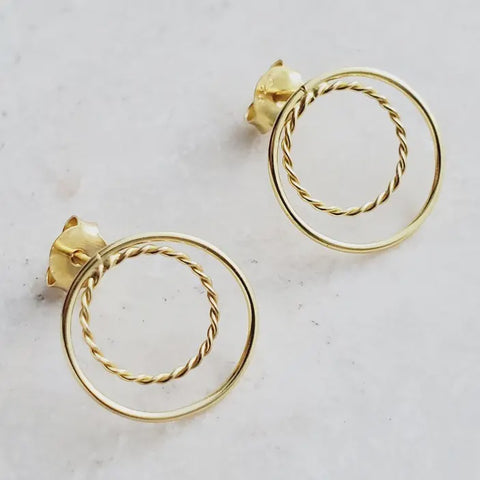 Double Circle Studs