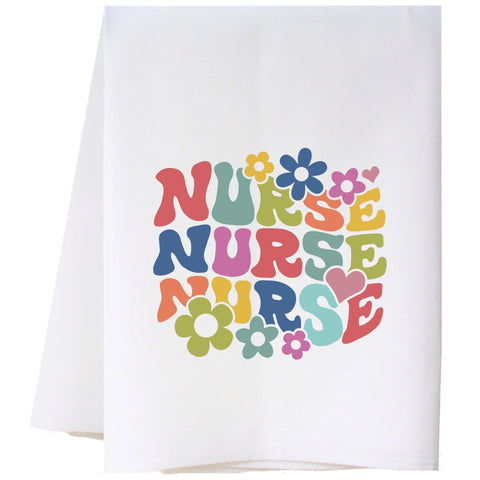Nurse Retro Flour Sack Towel