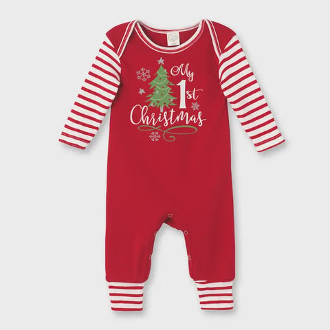 Baby's My 1st Christmas Cotton Romper