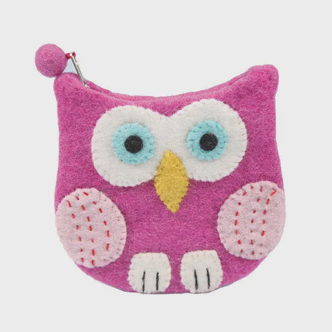 Owl Face Shaped Coin Purse