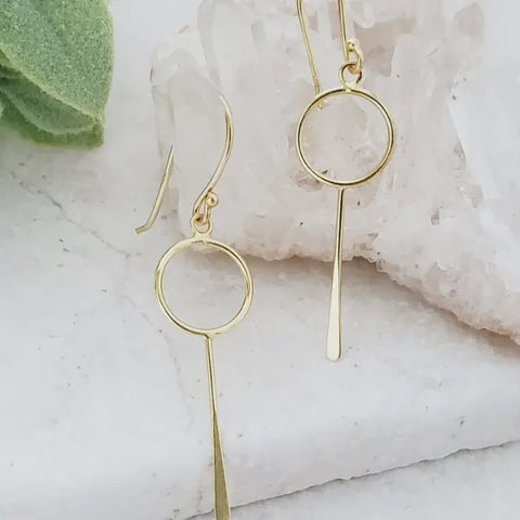 Circle Paddle Earrings