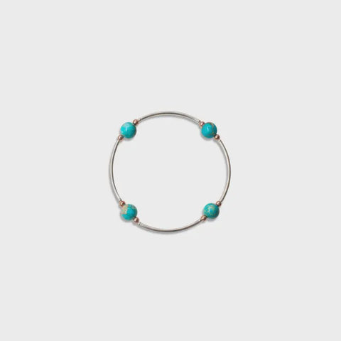 8mm Blue Jasper Blessing Bracelet