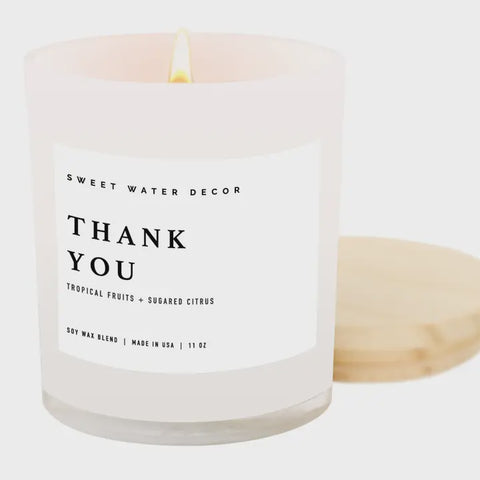 Thank You 11 oz Soy Candle