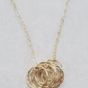 Circle Cluster Necklace