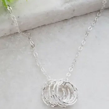 Circle Cluster Necklace