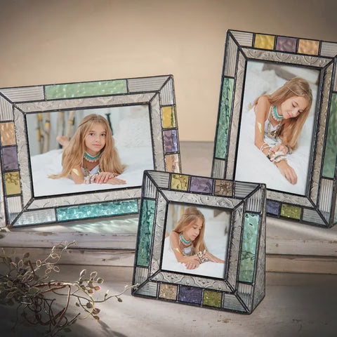 Colorful Stained Glass Picture Frames