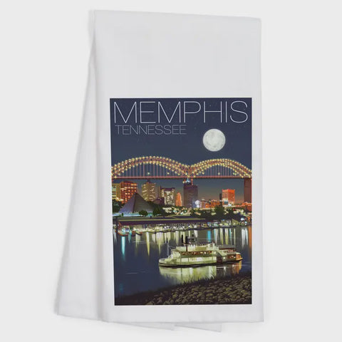 Memphis Tennessee Organic Tea Towel Assorted