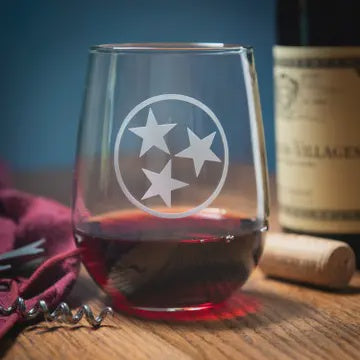 Tri Star Stemless Wine Glass