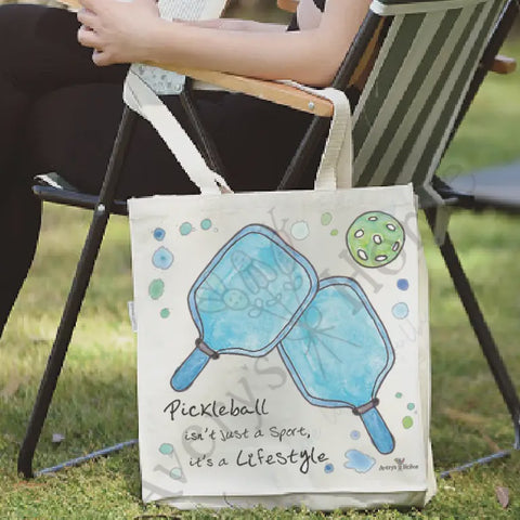 Pickleball Is A Lifestyle Large Tote Bag
