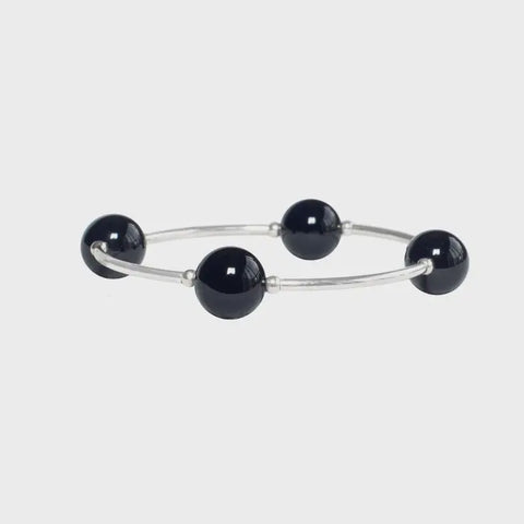 12mm Black Onyx Blessing Bracelet