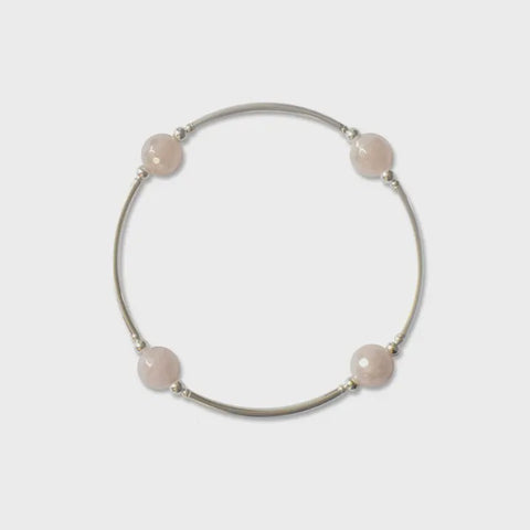 8mm Faceted Mystic Rose Quartz Blessing Bracelet