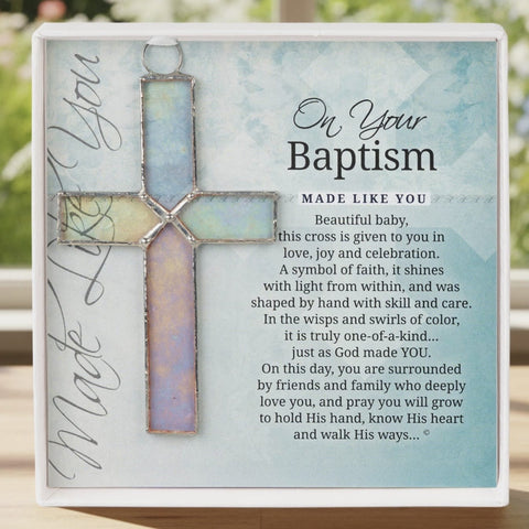 Baptism Stained Cross