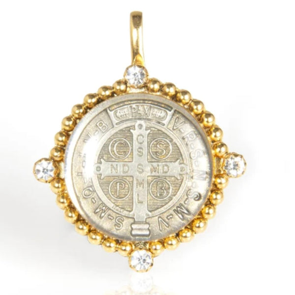 Bespoke San Benito Medallion Necklace Gold ast lengths