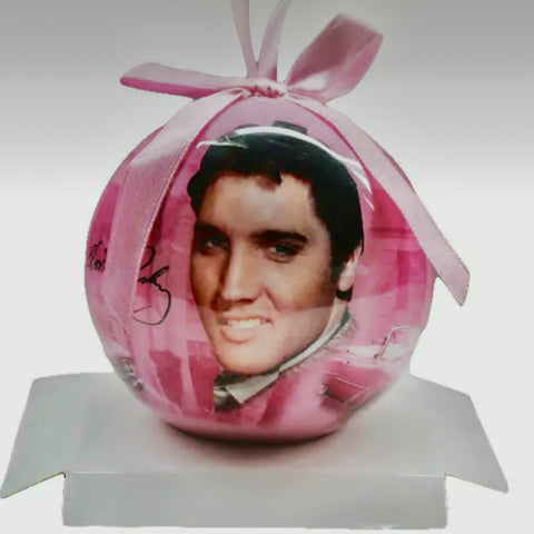 Elvis Pink Ornament