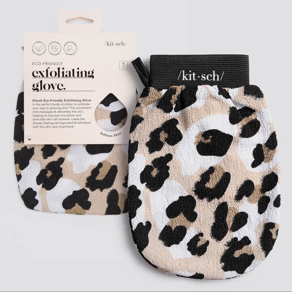 Eco friendly Exfoliating Leopard Glove