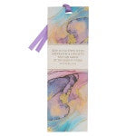 Strength & Dignity Purple Marbled Bookmark Proverbs 31:25