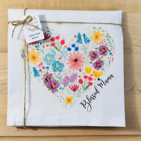 Blessed Mom Tea Towel