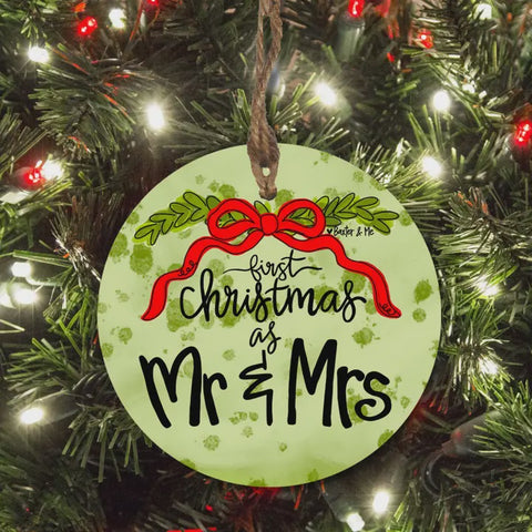 First Christmas As Mr. & Mrs. Ornament