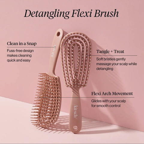 Detangling Flexi Brush Terracotta