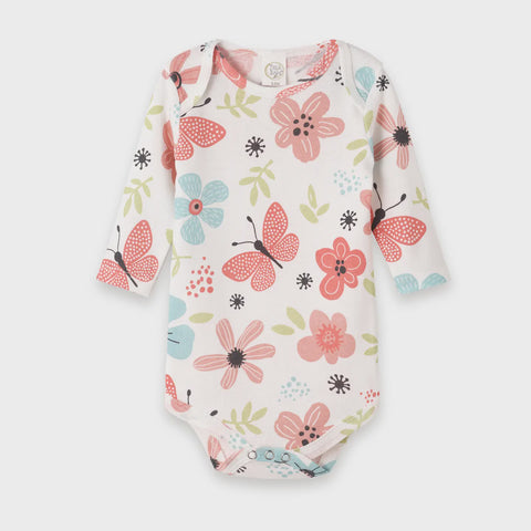 Fluttering Blossoms Baby Girl Onesie