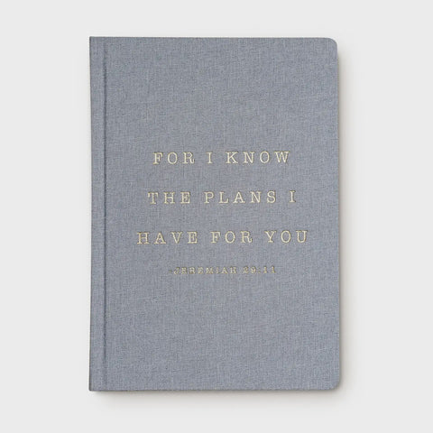For I Know the Plans Fabric Journal