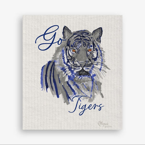 Go Tigers Swedish Dishcloth
