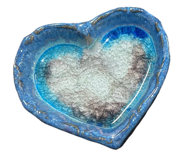 Pottery Artisan heart  dish
