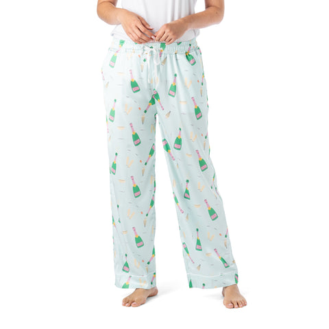 Hello Mello Best of Brunch Satin Pajama Pants