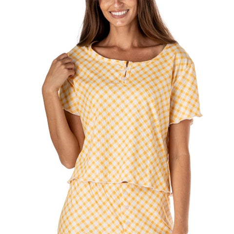 Hello Sunshine Ribbed Top Hello Mello