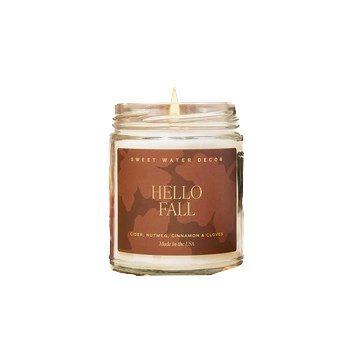 Gold Foil Seasonal Candles 9 oz Soy