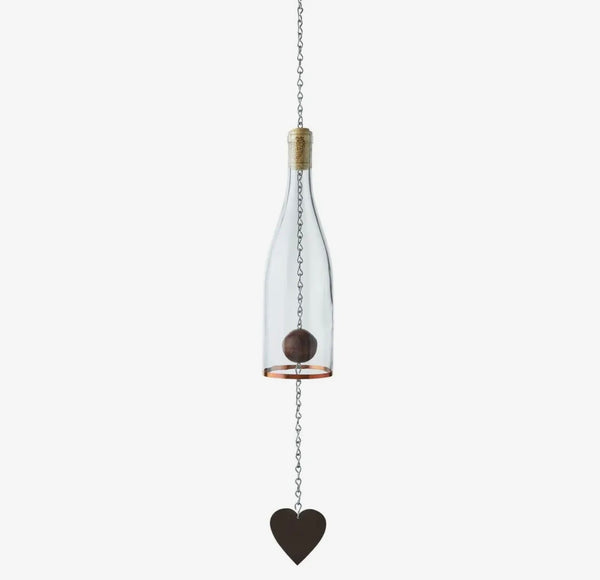 Wine Bottle Lantern with Votive Candle Holder