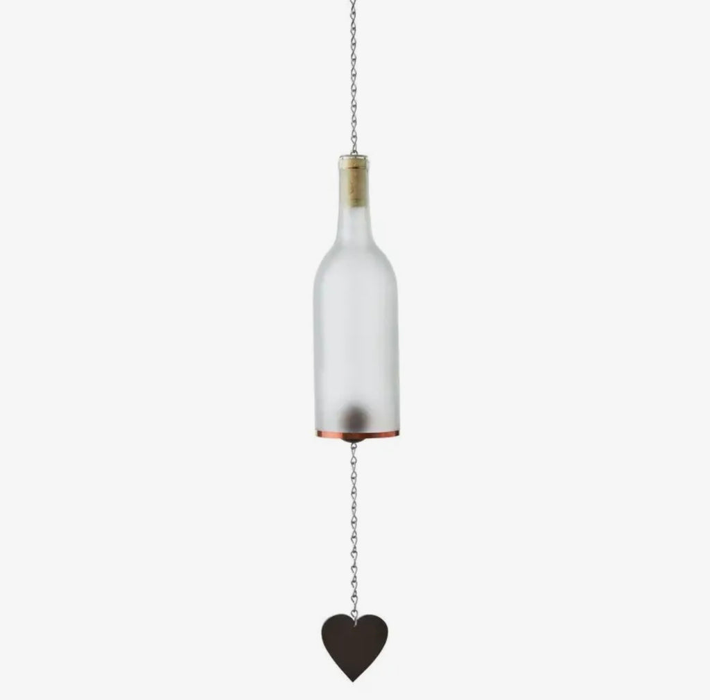 Wine Bottle Lantern with Votive Candle Holder