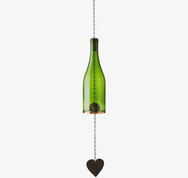 Wine Bottle Lantern with Votive Candle Holder