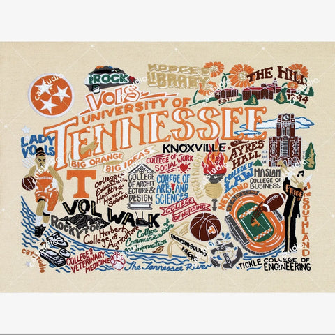 Tennessee University of UT VOLS College Fine Art Print