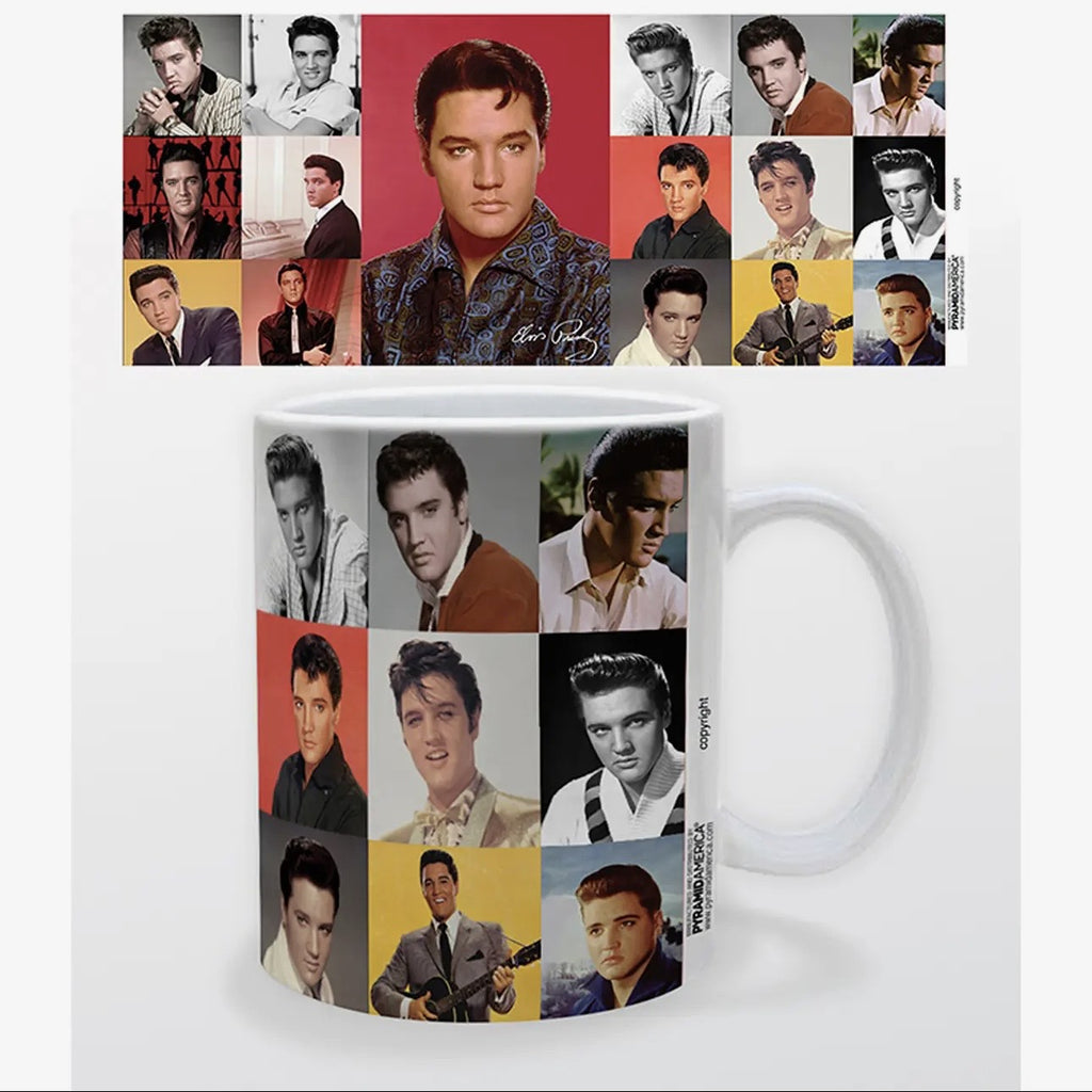 Elvis portrait composite mug