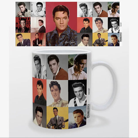 Elvis portrait composite mug