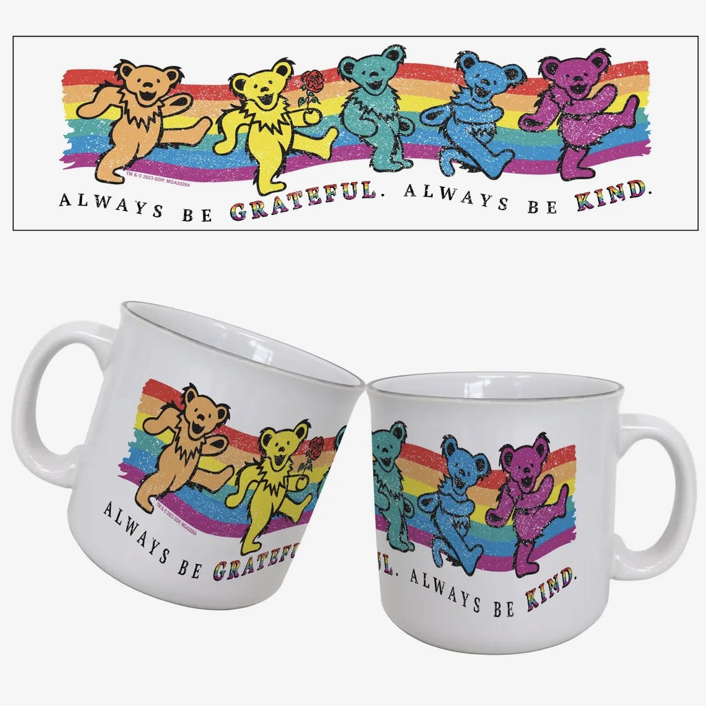 “Always be grateful” mug w/ colored bears