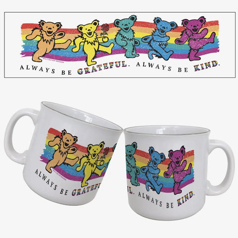 “Always be grateful” mug w/ colored bears
