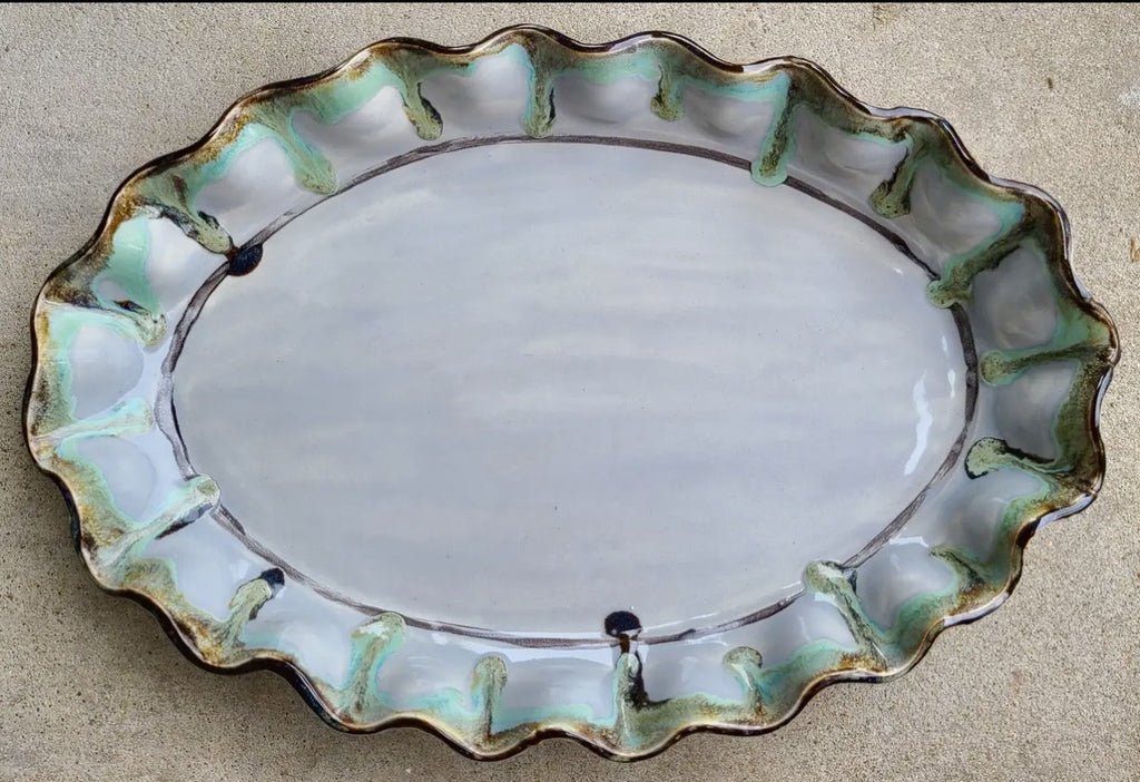 Oval Platter Plain Pottery