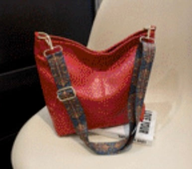 Vintage Crossbody Bag Wide Strap Ast Colors Wixceneer